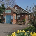 Sunday service at Gristhorpe Village Hall, Andy Brooke speaking